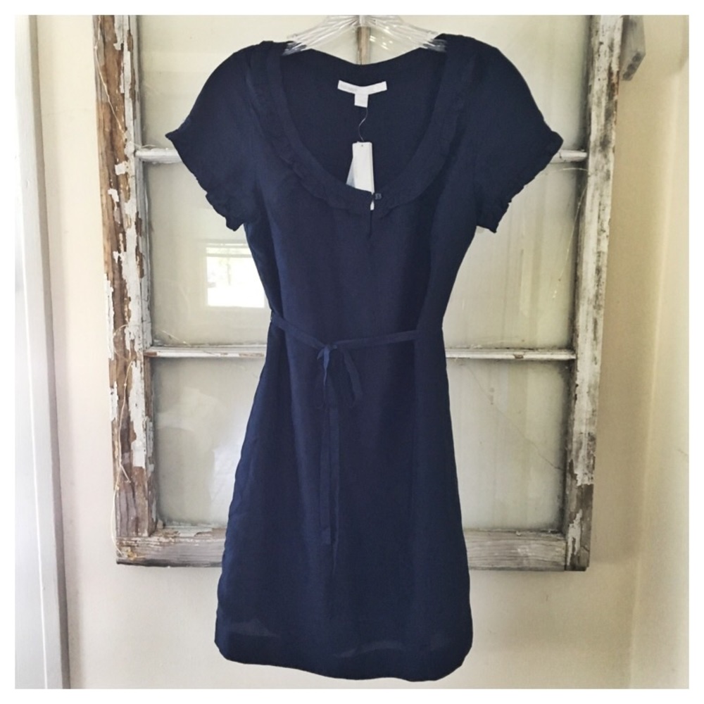 Silk Dress, Navy, Old Navy, Size S